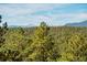 Wooded landscape with distant mountains at 2521 Juniper Ct, Golden, CO 80401