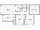 Upstairs floor plan showing bedroom sizes, closet locations, and bathroom locations in relation to bedrooms at 2217 S Nome Ct, Aurora, CO 80014