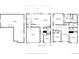 Complete floor plan showing layout of the basement, main, and upper levels, offering a clear view of the home's design at 745 Penstemon Dr, Henderson, CO 80640
