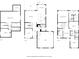 Three-story floor plan depicting layouts of the basement, main floor, and upper level for comprehensive viewing at 6760 Mariposa Ct, Denver, CO 80221