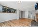 The basement features a half wall with dining area on the other side, plus laundry and storage room at 4660 E Briarwood Pl, Centennial, CO 80122