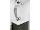 Stylish bathroom with an updated vanity, modern lighting, and custom fixtures at 6211 W Fremont Pl, Littleton, CO 80128