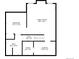 Layout of the first floor shows the bedroom, bathroom, Gathering room, hall, laundry room and more at 14120 E Warren Pl, Aurora, CO 80014