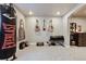 The gym area features a punching bag, musical instruments, and fitness equipment at 11930 E Lake Cir, Greenwood Village, CO 80111