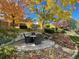 Charming backyard with stone patio and landscaping offering serene outdoor living and relaxation at 4349 S Genoa Ct, Centennial, CO 80015