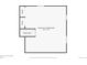 Floor plan diagram of the basement showing dimensions and stairwell locations at 4349 S Genoa Ct, Centennial, CO 80015