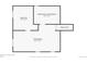 Basement floor plan layout with bedroom, living room, and unfinished utility room at 13934 W Warren Dr, Lakewood, CO 80228