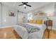 Charming bedroom with hardwood floors and abundant natural light at 709 S Wolcott Ct, Denver, CO 80219