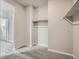 Walk-in closet featuring gray carpet flooring and a minimalist hanging rack system at 959 Promenade Dr, Superior, CO 80027