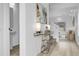 Bright entryway with modern decor and stylish staircase access at 4574 Walden St, Denver, CO 80249