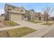 A row of beautiful homes with well-kept lawns line a quiet street at 4574 Walden St, Denver, CO 80249