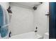 Modern bathroom shower and bathtub at 550 E 12Th Ave # 810, Denver, CO 80203