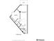 Detailed floor plan showcasing layout with bedroom, kitchen, living area, balcony, and storage spaces at 550 E 12Th Ave # 810, Denver, CO 80203