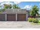 Garage of the community with a 'Five Lanes No Parking Away' sign at 1233 S Yosemite Way # 74, Denver, CO 80247