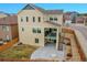 Back of home, showing deck, stairs, backyard, and rock garden at 1706 Ghost Dance Cir, Castle Rock, CO 80108