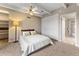 Bright bedroom with a queen bed and ample closet space at 130 N Pearl St # 805, Denver, CO 80203