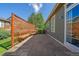 Paver patio with privacy screen and built-in benches, perfect for outdoor entertaining at 6673 S Benton St, Littleton, CO 80123