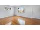 Hardwood floors and neutral walls in living room at 153 S Pierce St, Lakewood, CO 80226