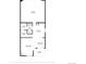 First floorplan showing dimensions of living spaces, kitchen, and garage at 4301 S Pierce St # 6D, Littleton, CO 80123