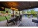 Covered patio with outdoor dining set perfect for entertaining guests at 10188 Stephen Pl, Highlands Ranch, CO 80130