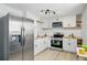 Well-equipped kitchen with stainless steel appliances and white cabinetry at 3940 S Hazel Ct, Englewood, CO 80110