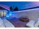 Backyard featuring ambient lighting, a seating area, and a rock waterfall at 720 Lipan St, Denver, CO 80204