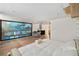 Finished basement bedroom featuring a large projector screen and comfortable seating, perfect for movie nights and relaxation at 720 Lipan St, Denver, CO 80204