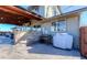 Outdoor kitchen and patio area with grill, stonework, and seating at 7913 Grasmere Dr, Boulder, CO 80301