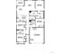 Detailed floor plan showcasing the layout of the first floor, including bedrooms, kitchen, and garage at 4621 Cattle Cross Trl, Castle Rock, CO 80104