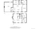Floor plan featuring garage, kitchen, living room, bedrooms, and bathrooms with dimensions at 2268 S Laredo St, Aurora, CO 80013