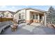 Private backyard deck with fire pit and comfortable seating at 1434 Hickory Dr, Erie, CO 80516