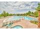 Resort-style pool with a hot tub and plenty of lounge chairs at 1434 Hickory Dr, Erie, CO 80516