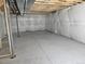 Spacious unfinished basement with concrete floor, insulated walls and open ceiling at 6077 Idlewild Pl, Brighton, CO 80601
