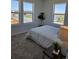 Bright bedroom featuring three windows providing an abundance of natural light and neighborhood views at 6077 Idlewild Pl, Brighton, CO 80601