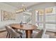 Dining room with elegant decor and warm lighting, creates an inviting ambiance for meals at 2230 Rim Ridge Dr, Castle Pines, CO 80108