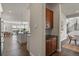 Transitional space showing view to living area and staircase at 2230 Rim Ridge Dr, Castle Pines, CO 80108