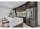 Modern kitchen with stainless steel appliances and an island at 5098 E Donald, Denver, CO 80222