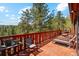 Spacious outdoor deck, perfect for enjoying the mountain views at 1278 Aspen Dr, Evergreen, CO 80439