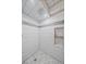 Stylish shower with elegant tile work, built-in niche, and modern fixtures at 1161 S Marshall St, Lakewood, CO 80232