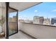 Spacious balcony offering panoramic city views and modern finishes at 1020 15Th St # 31E, Denver, CO 80202