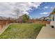 Well-maintained backyard with lush lawn, privacy fence, and landscaping at 24621 E Berry Pl, Aurora, CO 80016