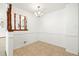 Small dining area with tile floor and chandelier at 11040 Emerson St, Northglenn, CO 80233