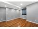 Finished basement area featuring bamboo floors and a window for natural light at 3237 W 113Th Ave, Westminster, CO 80031