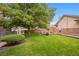 Well-maintained backyard with a lush green lawn and mature tree, perfect for relaxation at 1140 Columbine St # 106, Denver, CO 80206