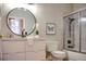 Well-appointed bathroom featuring modern fixtures, a sleek vanity, and a shower-tub combo for a complete and stylish space at 1140 Columbine St # 106, Denver, CO 80206