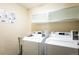 Convenient laundry room with large-capacity washer and dryer at 75 N Emerson St # 104, Denver, CO 80218