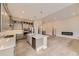 Modern kitchen with island, stainless steel appliances, and light gray cabinets at 1871 Grayside Cir, Castle Rock, CO 80109