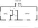 Lower-level floor plan featuring living room, bedroom, bath, and hall with specified dimensions at 11608 Apache Trl, Conifer, CO 80433