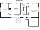 Second-level floor plan showing bedrooms, bathrooms, hall, and attic area dimensions at 11608 Apache Trl, Conifer, CO 80433