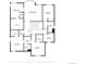 Detailed floor plan showing the layout of the upper level of the house at 2810 Shadow Dance Dr, Castle Rock, CO 80109